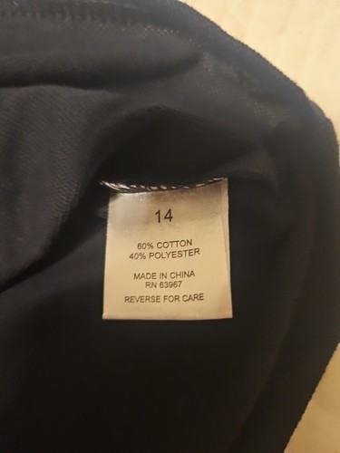 Authentic Galaxy School Uniforms, Black Polo, Size 14 - Picture 5 of 6
