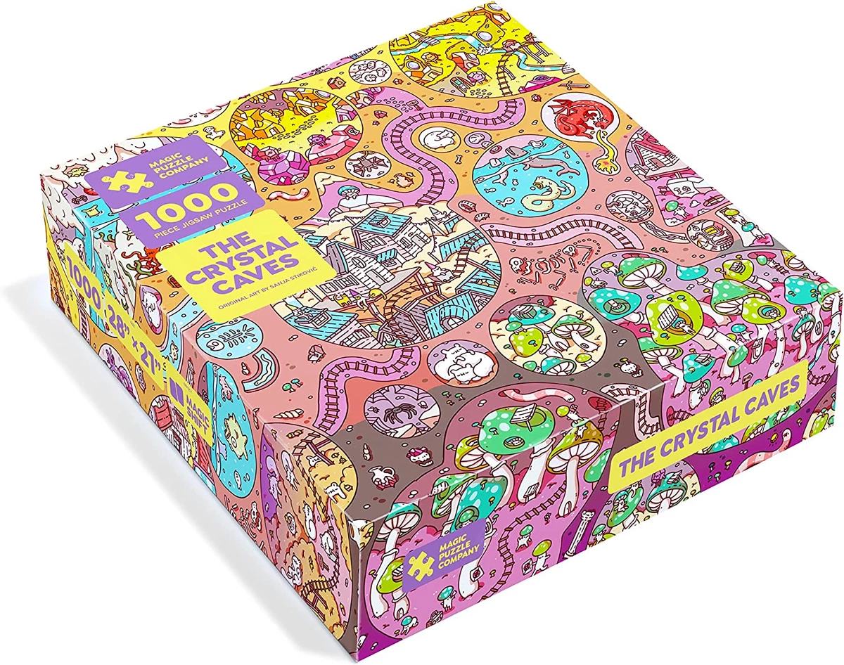 The Crystal Caves 1000 Piece Jigsaw Puzzle from the Magic Puzzle Company Ser