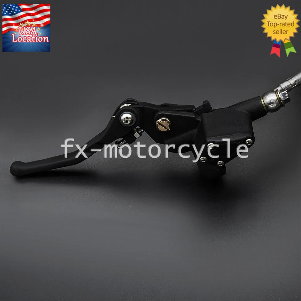 Kit de manguera de tejido de cilindro maestro de palanca de embrague hidráulico 1200 mm manillar 7/8" Foto 3 de 4