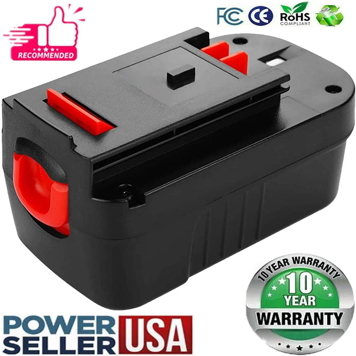 3.6Ah 18Volt Replace For Black and Decker 18V Battery NiMH HPB18  244760-00A18 US