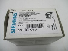 Siemens 3RH1131-1AF00 New Auxiliary Contactor (110 Volts, 50/60 HZ)