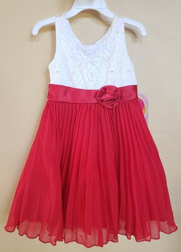 Robe Fille 4 Ans Youngland à Carreaux Rouge Et Blanc, Sans Manches – Parfaite Pour L'été !