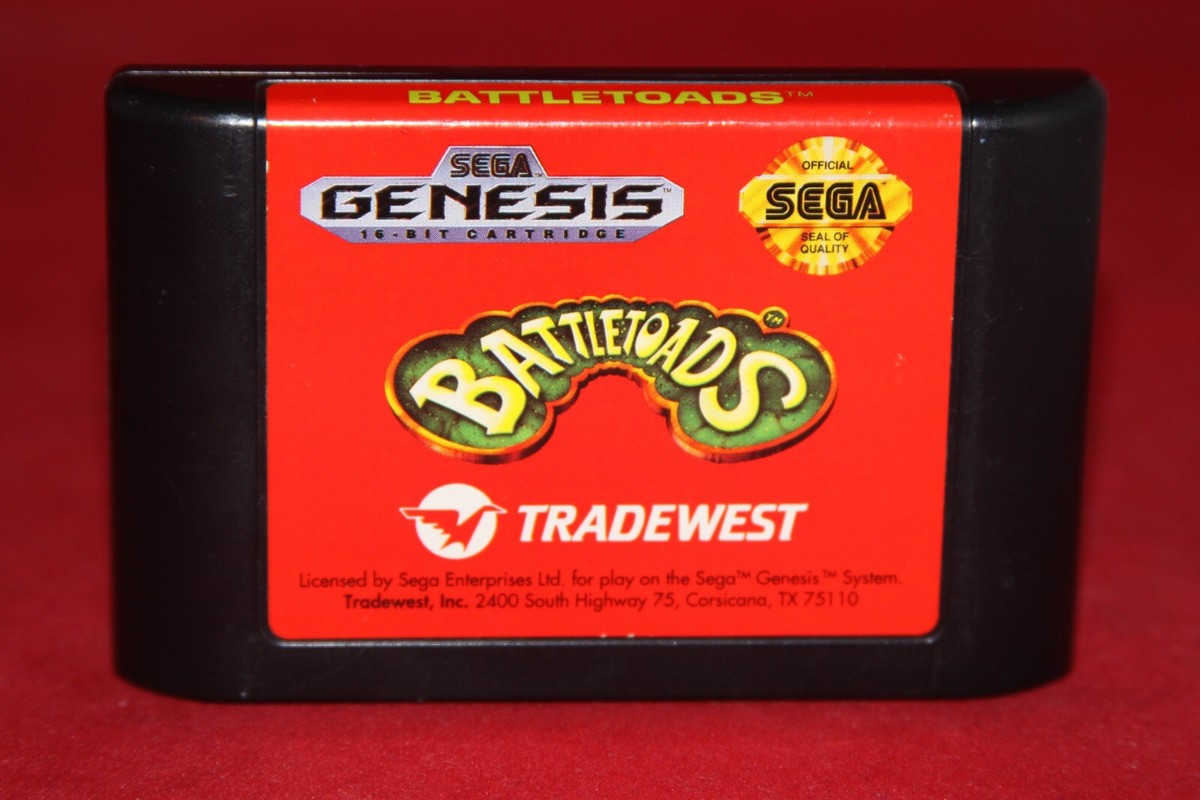 Battletoads (Sega Genesis, 1991) Authentic Game Cartridge