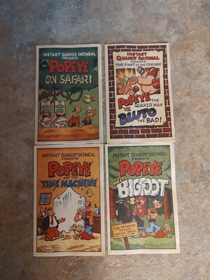 Vintage Popeye Quaker Oats Comic Lot 1989