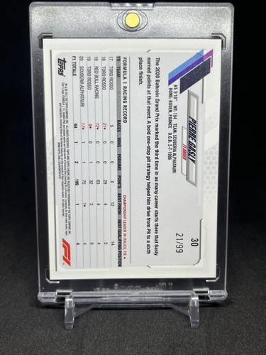 2021 Topps Chrome Formula 1 Pierre Gasly Green Raywave Refractor /99 F1 SSP - Bild 2 von 10