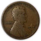 1915-D Lincoln Wheat Cent Very Fine VF Coin, Scratch #6701