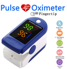 Fingertip Pulse Oximeter LED Display Blood Oxygen Saturation SpO2 Health Monitor