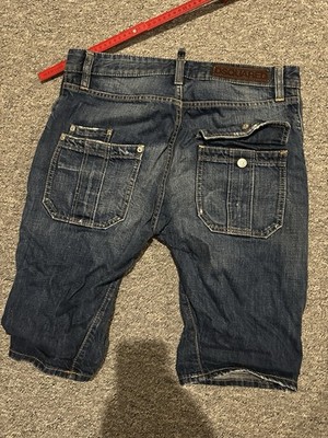 Dsquared2 Jeansshort Denim Bermuda Short Biker 46 Bund 44cm