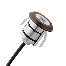 Kichler Recessed In-Ground Light 3.5W 2700K LED Centennial Brass 200 Lm 50K Hr