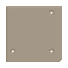 B&B Molders 5-1/8" Square Slide-out Extrustion Cover, Tan