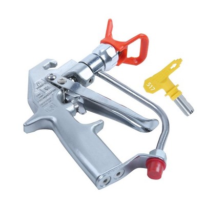 Airless Spray Gun 5000 PSI Silver Airless Paint Spray Gun with Spray Tip 517