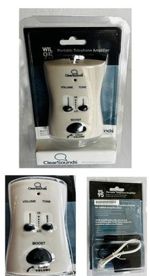 Clear Sounds WIL95 Portable Telephone Amplifier Brand New Sealed 