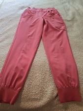 Womens Sz XS Pink Cuddle Duds ClimateRight Jogger Scrub Pants Euc