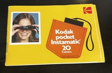 KODAK Instamatic 20 Camera Film Original Instructional Manual Vintage