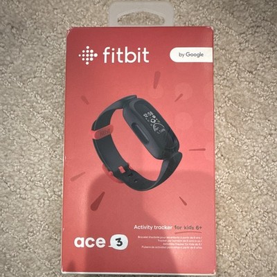 Fitbit Ace 3 Kids Activity Tracker Android/iOS Water Resistant 8-Day Black/Red