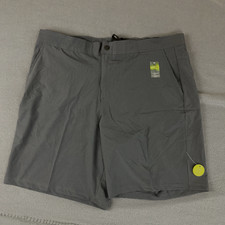 Tek Gear DryTEK Hybrid Shorts Men's XL Hawk Grey Stretch Above Knee Wicking NEW