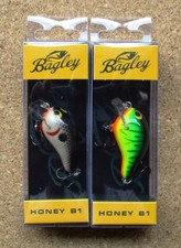 Bagley Honey B HB1 Discontinued Unused Set of 2 1.5" 1/4oz Fishing Lures
