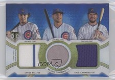 2018 Triple Threads Relic Combos Sapphire 2/3 Willson Contreras Javier Baez xp6