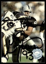 Greg Townsend 1991 Pro Set Platinum #55 Los Angeles Raiders Auto Crease