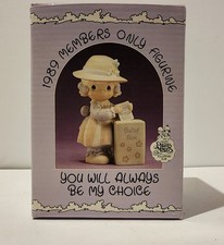 Precious Moments Figurine PM891 "You Will Always Be My Choice" 1989 Members Only
