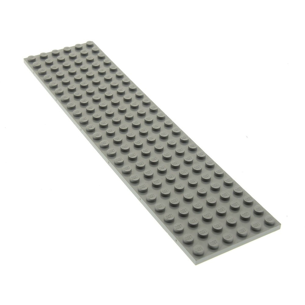 1x Lego Train Building Plate 6x24 Light Gray Railway 7740 113 371 4114520 3026