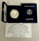 1995 American Eagle 1 oz Silver Proof Coin with COA and Box - P Mint
