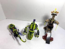 LEGO Ninjago LOT: Fangpyre Mech 9455 + Bite Cycle 9447 + tower only from 9450