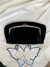 Vintage Garay Black Velvet Evening Bag