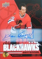 25-26 ud upper deck centennial al secord chicago blackhawks autograph auto