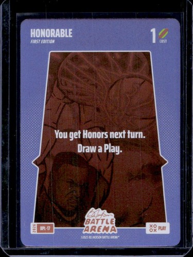 2026 Bo Jackson Battle Arena Honorable 1st Edition Bonus Play Foil #BPL-17