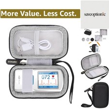 Hard Travel Storage Case, for EMAY Portable ECG Monitor Wireless EKG Monitori...