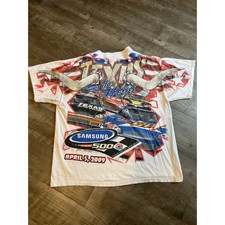 Vintage Nascar Samsung 500 Texas AOP Graphic Tee Shirt Size XL