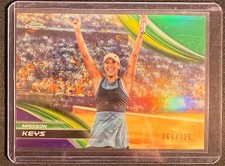 Madison Keys 2025 Topps Chrome Tennis Purple Green Refractor Parallel #/125