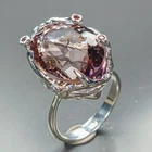 26 ct Jewellery Natural Ametrine Ring 925 Sterling Silver Size 7.5 /R481028