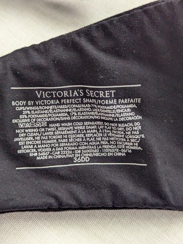 Victoria's Secret Body von Victoria Perfect Shape BH Gr. 36DD schwarz Spitze Schleife - Bild 6 von 9