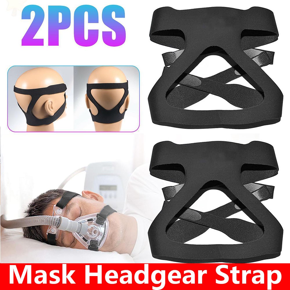2x~Headgear~Full~Mask~Ventilator~CPAP~Headband~For~Respironics~Resmed~Strap~New