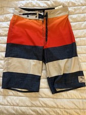 Vans Board Shorts Boys Size 23/10S Swim Drawstring Quick Dry