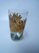 Mid Century Boscul Peanut Butter Glass Dahlia Name on Top Very Good Cond