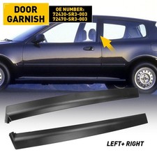 Black Left Right Side Door Garnish Trim Pillar Sash For 1992-1995 Honda Civic Black Left Right Side Door Garnish Trim Pillar Sash For 1992-1995 Honda Civic