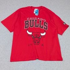 Vintage Starter Chicago Bulls T-Shirt Mens XL NBA Made in USA New