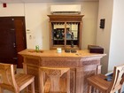Imported customs handcrafted mahogany full bar set with 5 chairs. — photo 10