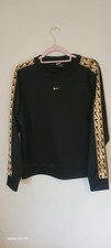 Unisex Nike Black Gold Jumper Size M