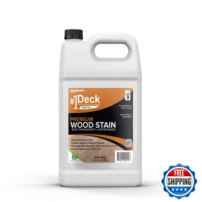 Saversystems 1 Deck Premium Semi-Transparent Outdoor Wood Stain And Sealer In