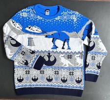 Maglione maglione Star Wars AT-AT attacchi Natale Natale taglia XXL - XL 23 pollici P2P 