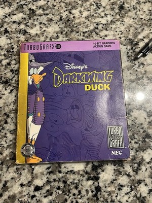 Dark Wing Duck Turbo Grafx 16 Video Game Tested Working Authentic Complete CIB