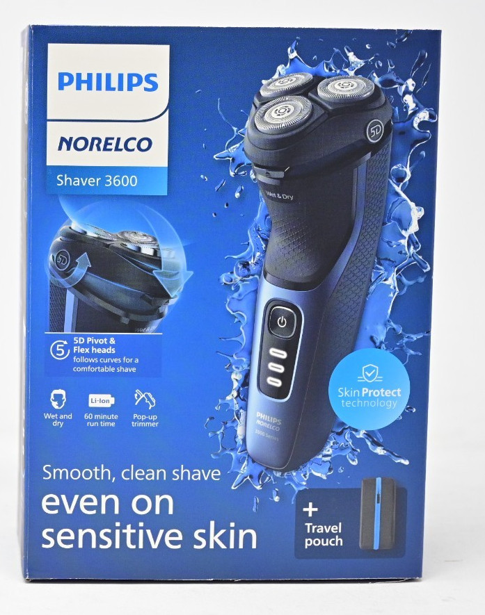Philips Norelco 3600 Wet & Dry Men's Electric Shaver S3243/91