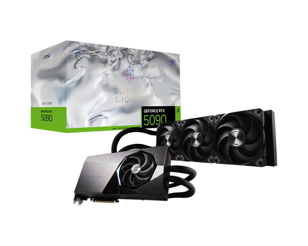 MSI GeForce RTX 5090 32G SUPRIM LIQUID SOC Graphics Card