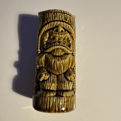 Grass Skirt Tiki Mug Tiki Farm Squid 7'' Tall Brown Glaze 2017 