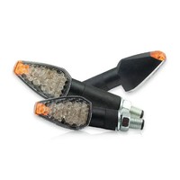 Led-Blinker Peak Schwarz Kurz M10 Klar Flaches Glas E-GeprüFt