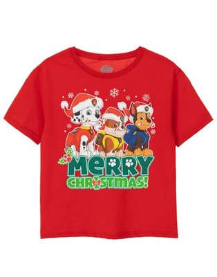 Paw Patrol Kurzarm T-Shirt | Jungen Rot | Official Merch